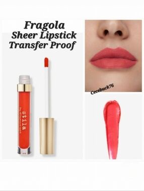 🌺Stila Sheer Fragola Stay All Day Liquid Lipstick TransferProof